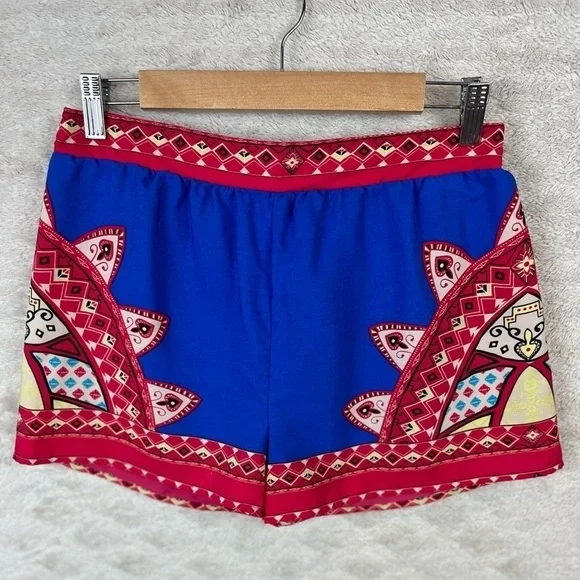 SWEET WANDERER Boho Colorful Shorts Sz Medium Festival Beachy Vacation Tropical - Picture 8 of 11